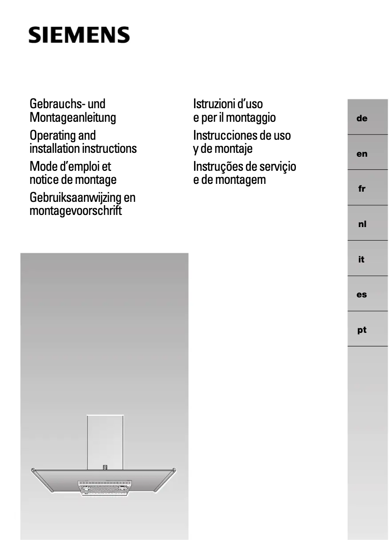 Page n°1 - Manuel utilisateur Siemens LC755GB60