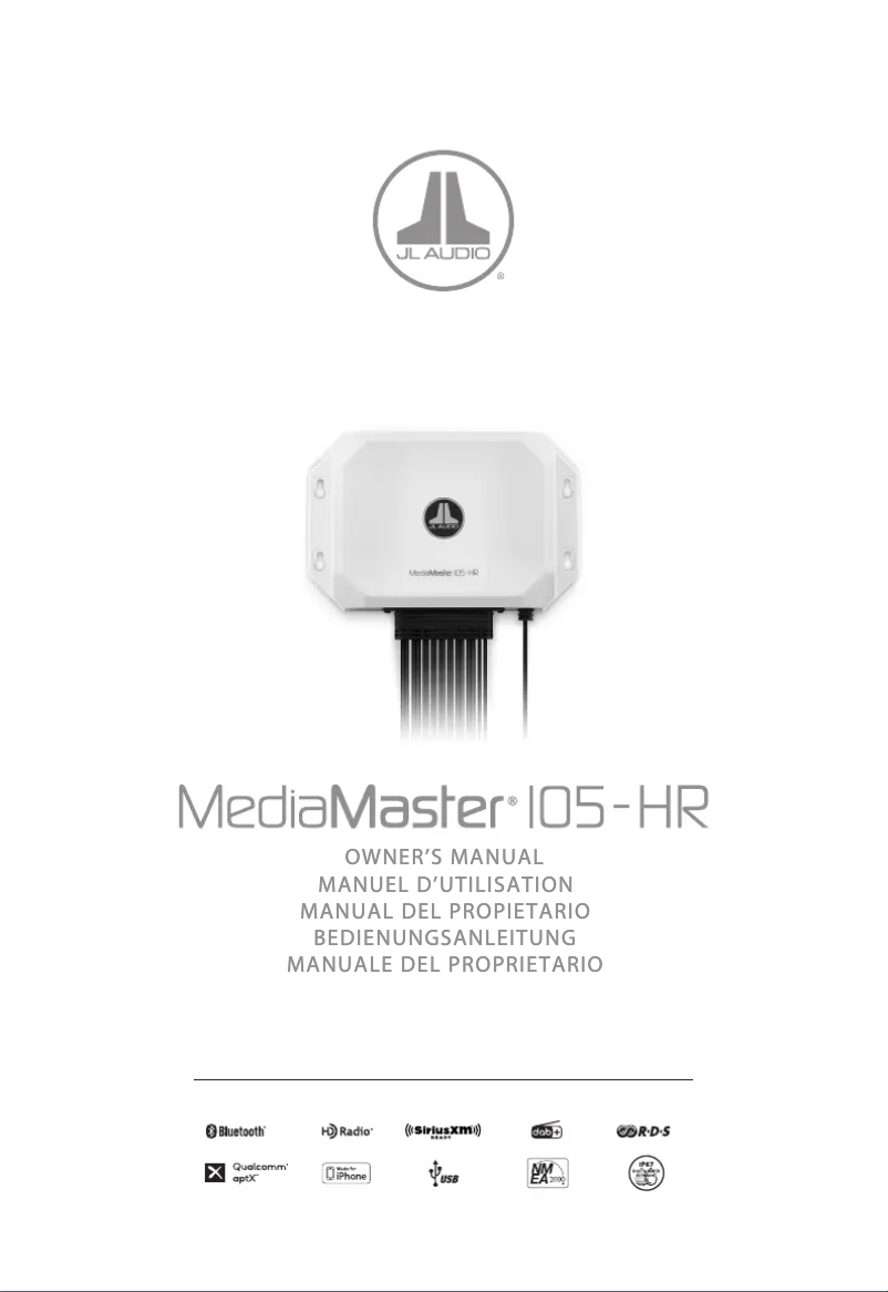 Image de la première page du manuel de l'appareil MediaMaster MM105-HR