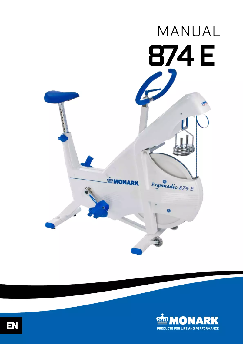 Page 1 de la notice Manuel utilisateur Monark 874 E
