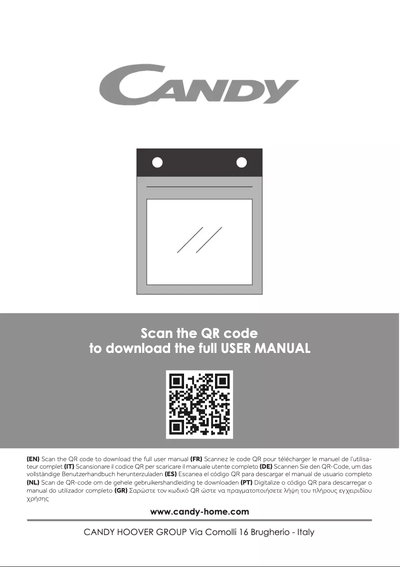 Page 1 de la notice Manuel utilisateur Candy FMBC 955S