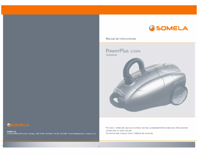 Page n°1 - Manuel utilisateur Somela PowerPlus 2200N