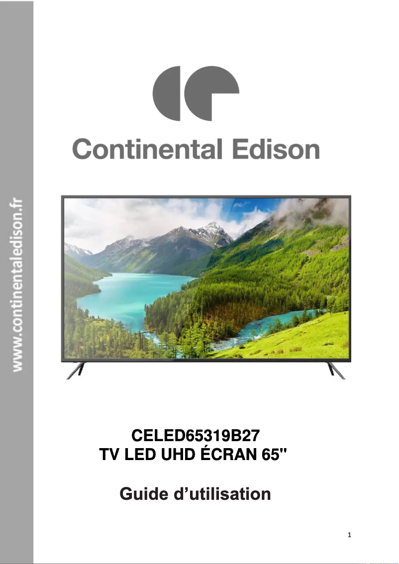 Image de la première page du manuel de l'appareil CELED65319B27