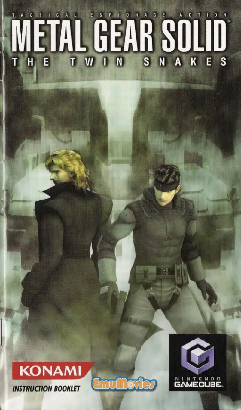 Page 1 de la notice Manuel utilisateur Nintendo Metal Gear Solid - The Twin Snakes (GameCube)