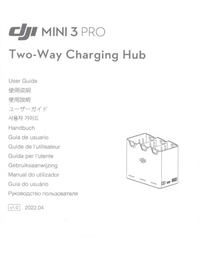 Page 1 de la notice Manuel utilisateur DJI Mini 3 Pro Two-Way Charging Hub