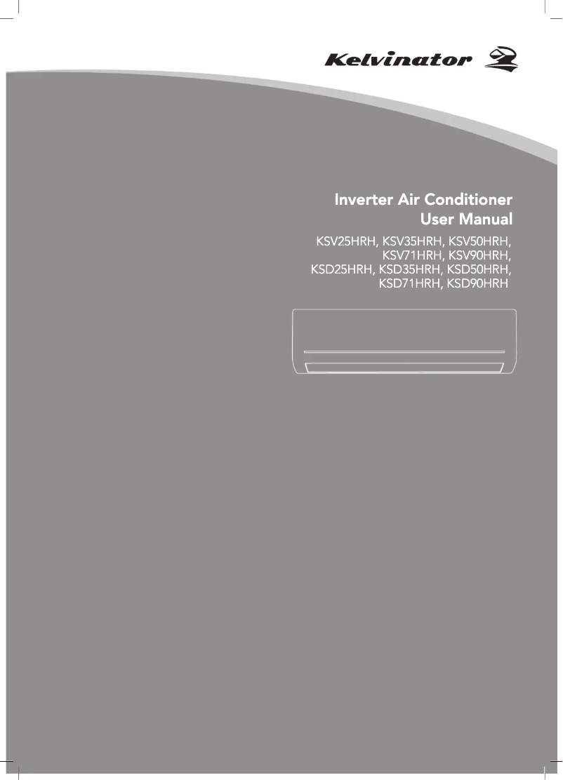 Page n°1 - Manuel utilisateur Kelvinator KSV50HRH
