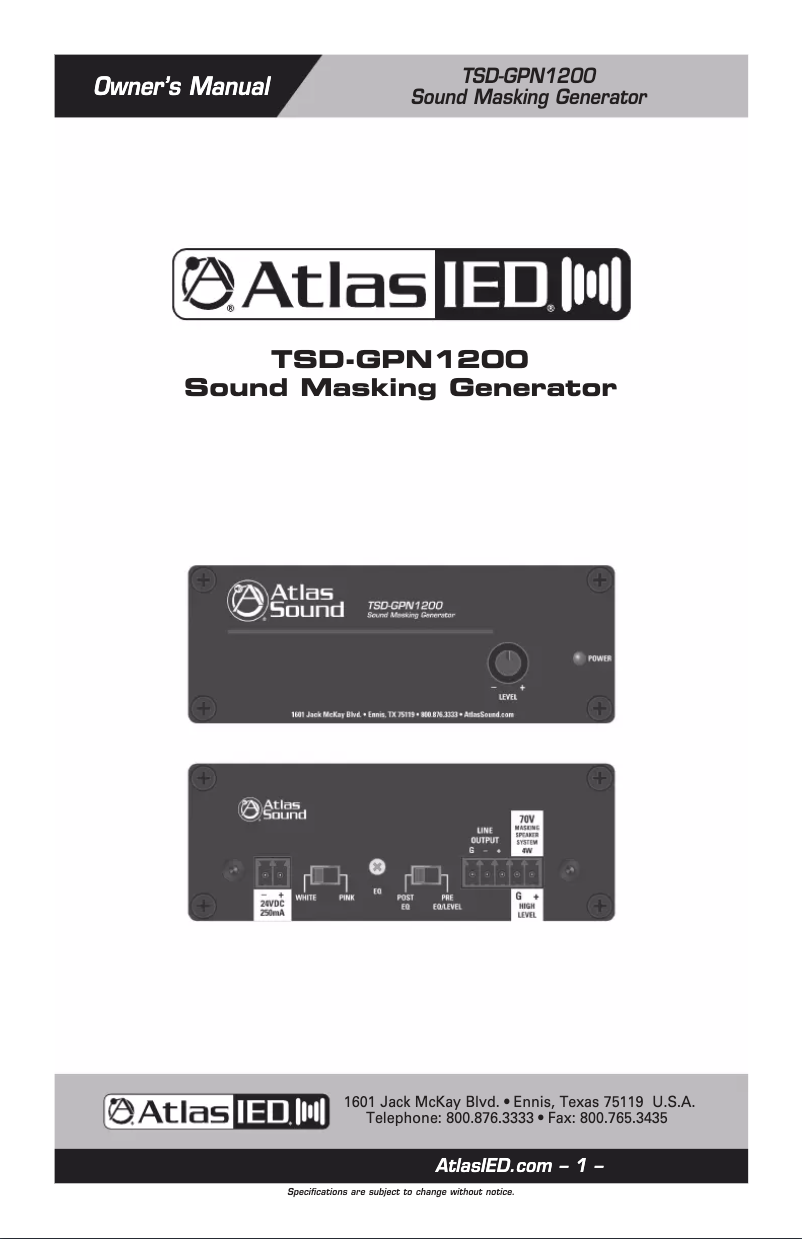 Image de la première page du manuel de l'appareil TSD-GPN1200