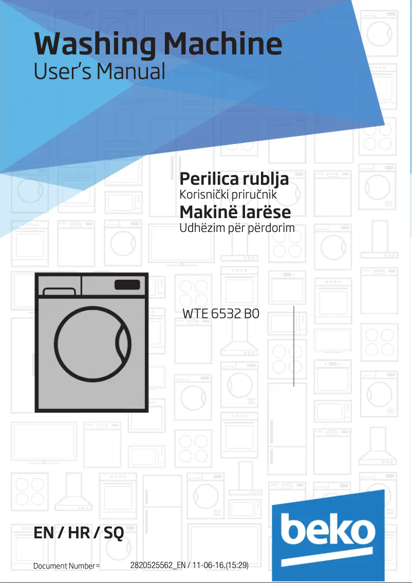 Image de la première page du manuel de l'appareil WTE 6532 B0