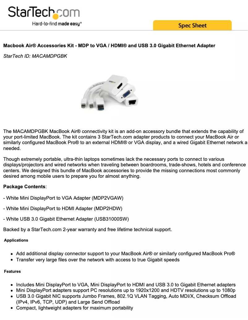 Image de la première page du manuel de l'appareil MACAMDPGBK