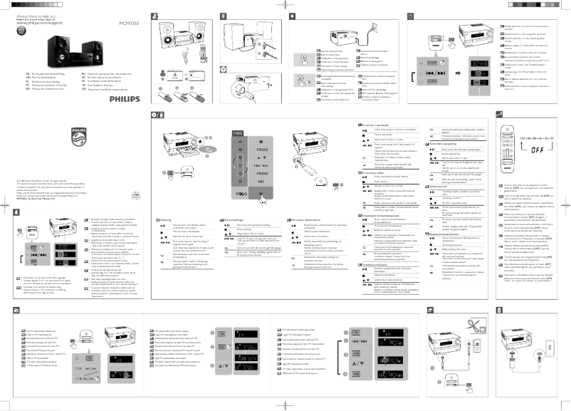 Página 1 del manual Guía de inicio rápido Philips MCM3350