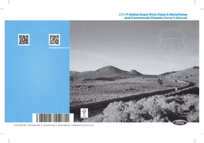 Page 1 de la notice Manuel utilisateur Ford F-59 Commercial Stripped Chassis (2014)