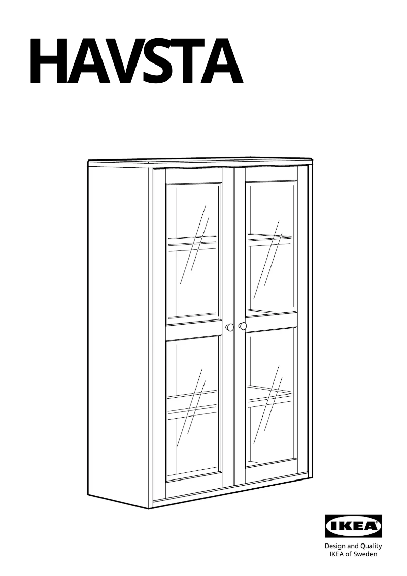 Page 1 de la notice Manuel utilisateur Ikea HAVSTA 605.292.63