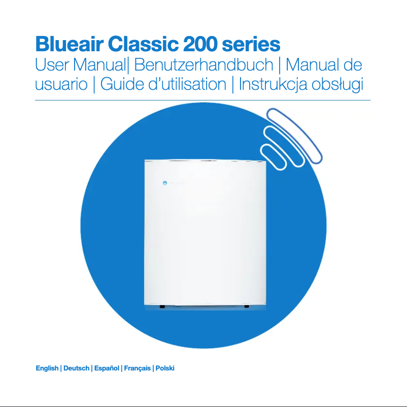 Page n°1 - Manuel utilisateur Blueair Classic 280i