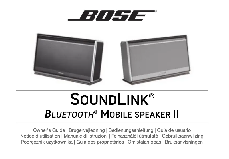 Imagen de la primera página del manual del dispositivo SoundLink Bluetooth Mobile II