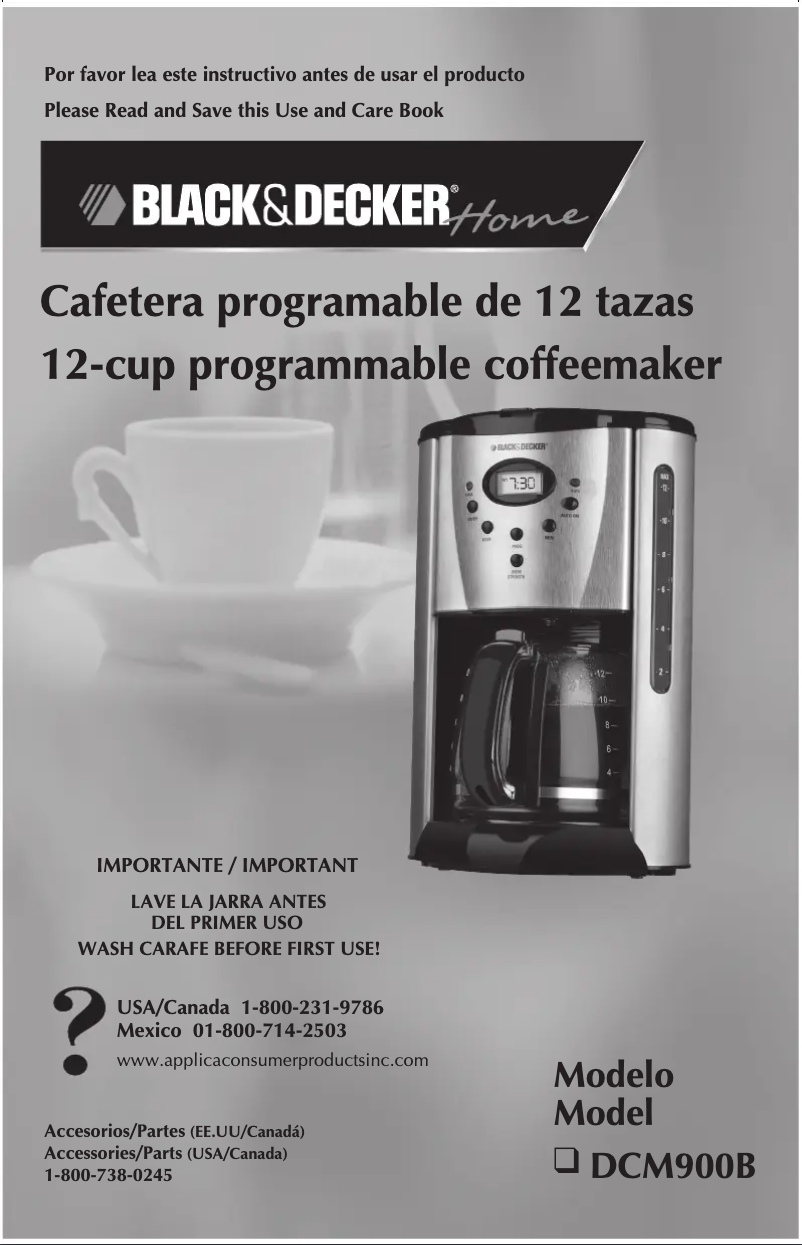 Page 1 de la notice Manuel utilisateur Black & Decker DCM900B