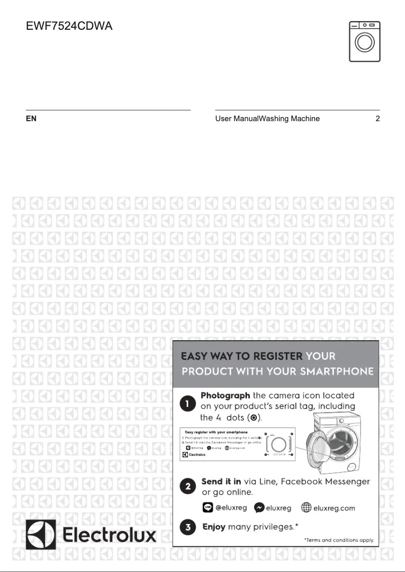 Page n°1 - Manuel utilisateur Electrolux EWF7524CDWA