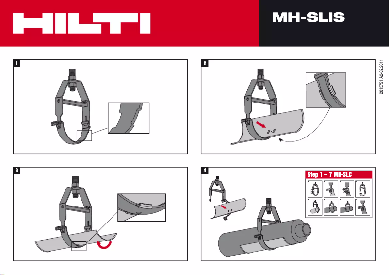 Page n°1 - Manuel utilisateur Hilti MH-SLIS