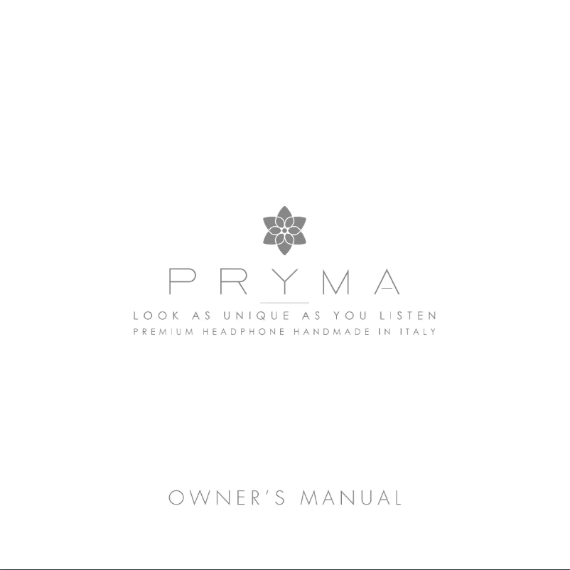 Page n°1 - Manuel utilisateur Sonus Faber PRYMA 0|1