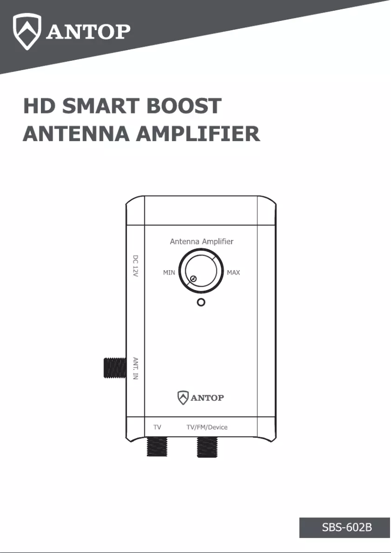Image de la première page du manuel de l'appareil SBS-602B