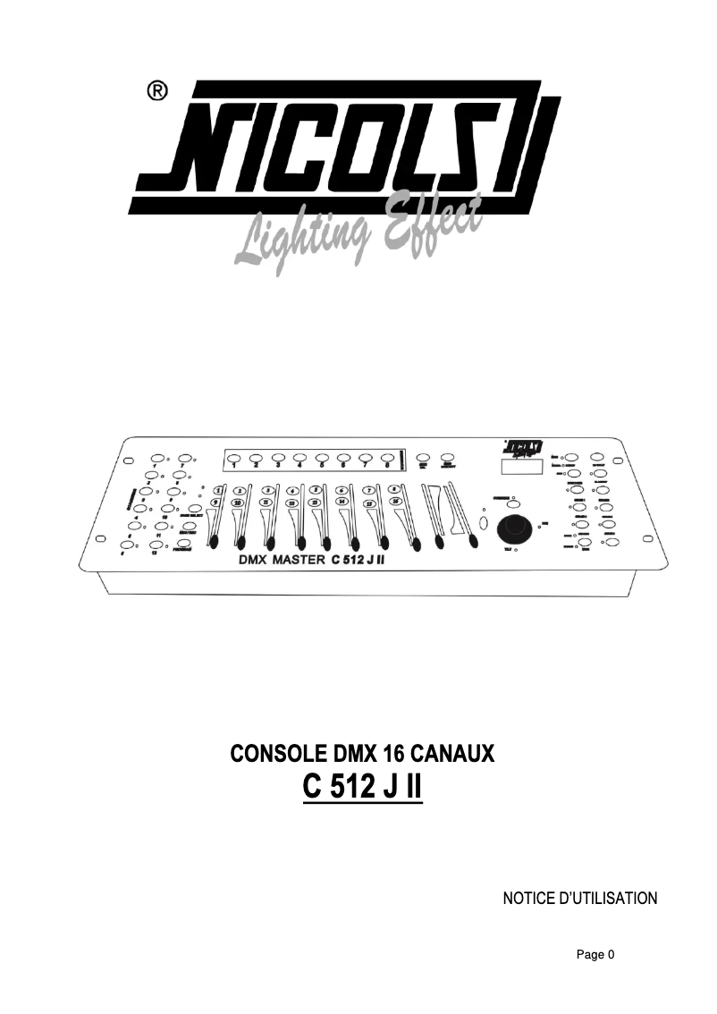 Image de la première page du manuel de l'appareil C 512J IV