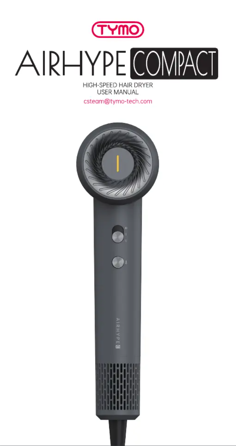 Page 1 de la notice Manuel utilisateur TYMO AirHype Compact