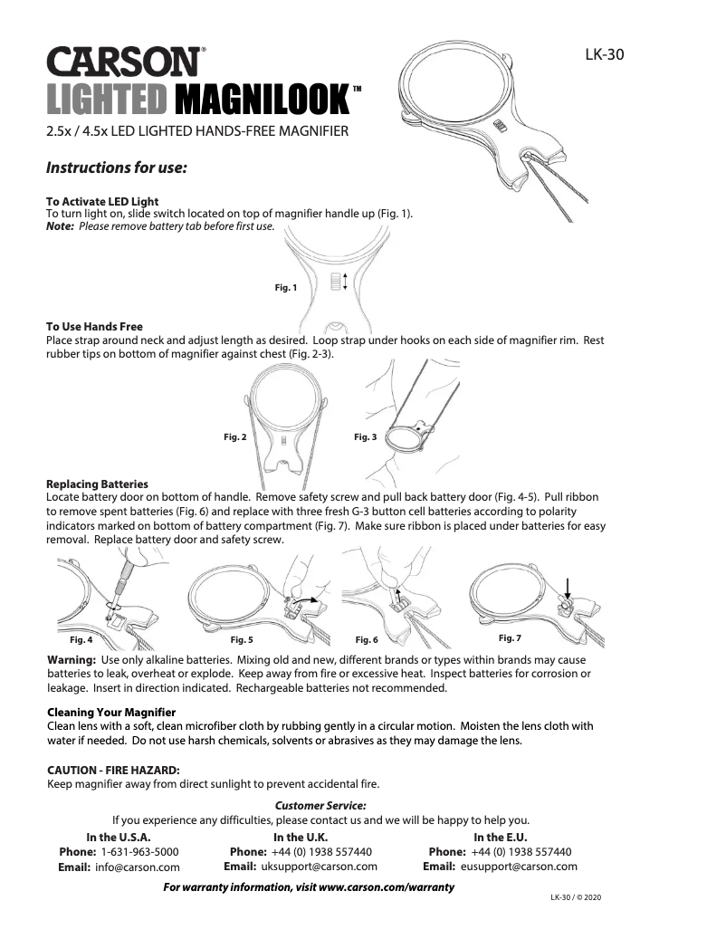 Image de la première page du manuel de l'appareil LK-30
