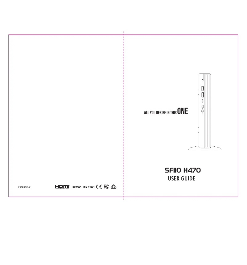 Page 1 de la notice Manuel utilisateur ECS SF110 H470