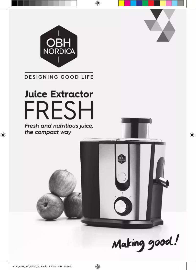 Image de la première page du manuel de l'appareil Fresh 6750