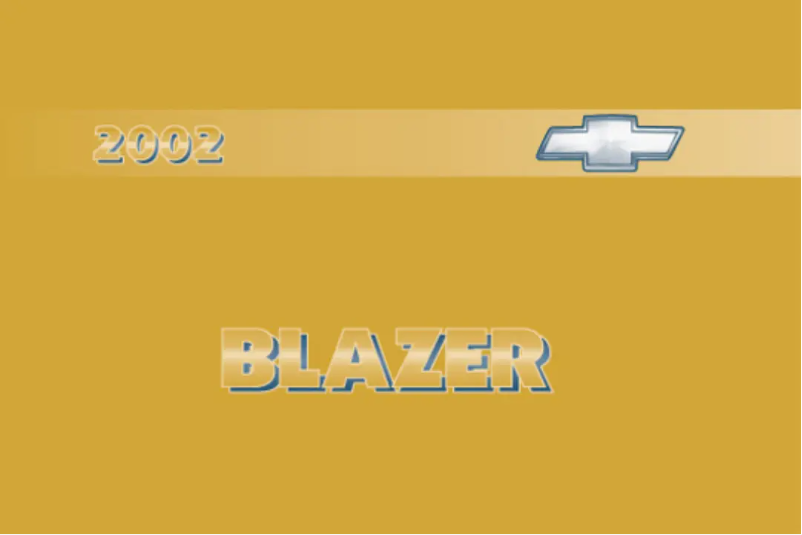 Image de la première page du manuel de l'appareil Blazer EV (2024)