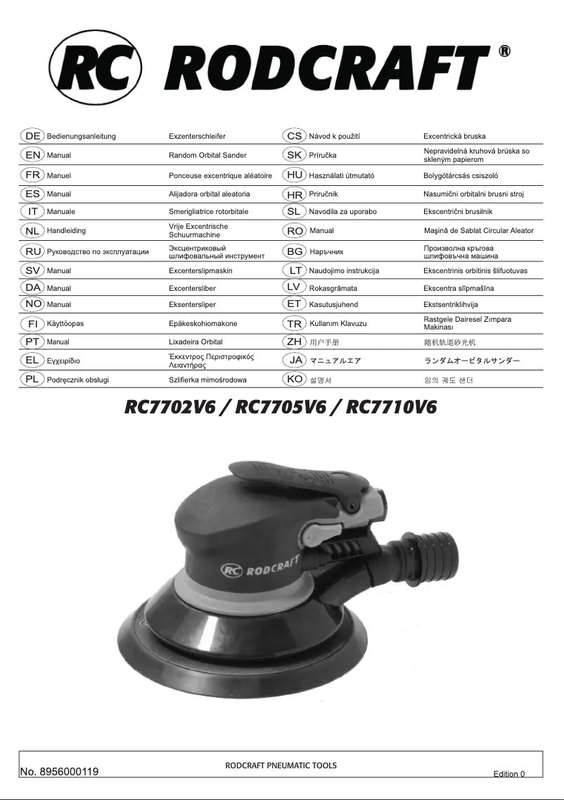 Image de la première page du manuel de l'appareil RC7705V6