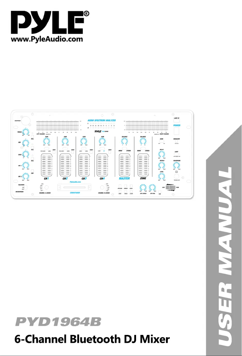 Image de la première page du manuel de l'appareil PYD1964B
