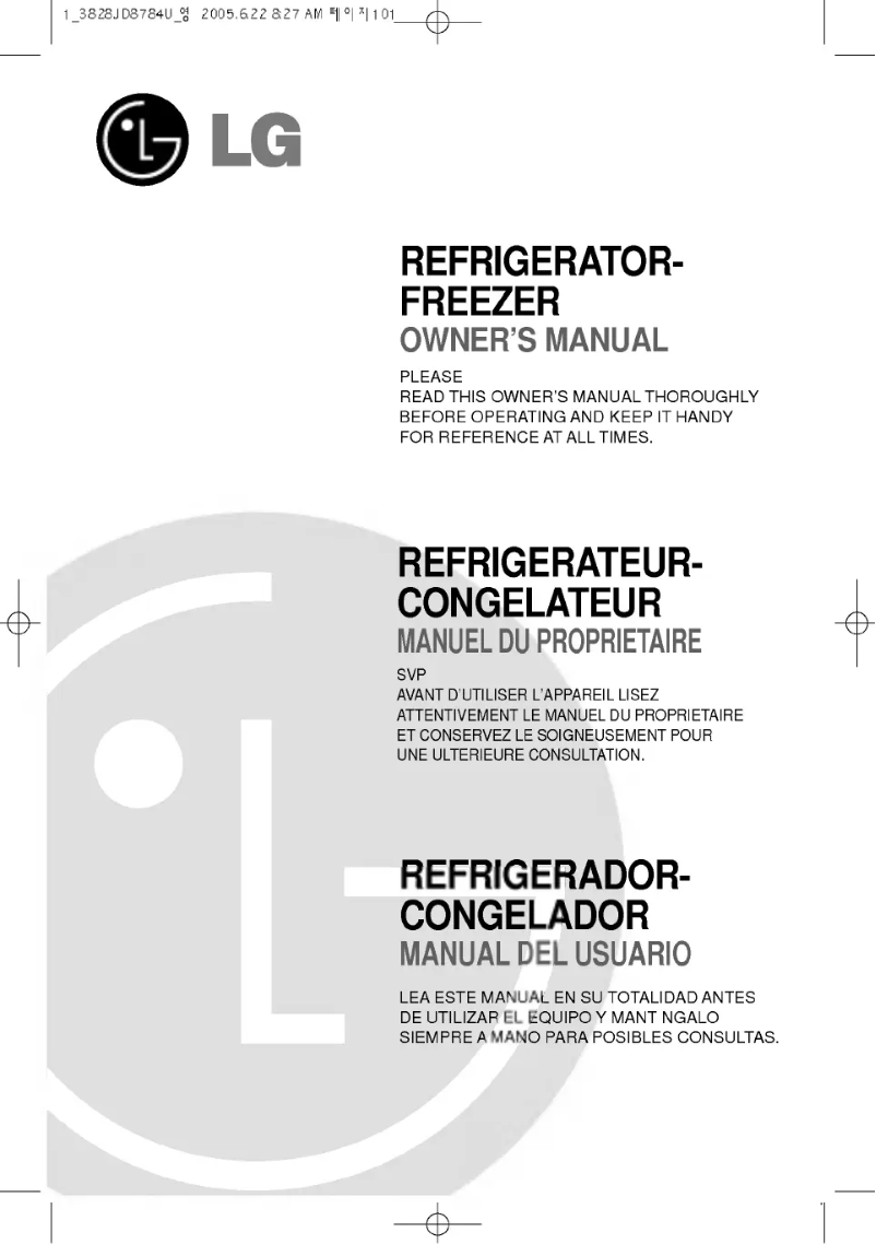 Image de la première page du manuel de l'appareil GR-S562JC