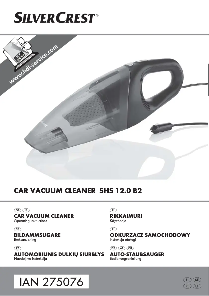 Image de la première page du manuel de l'appareil SHS 12.0 B2