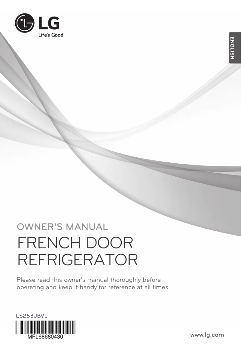 Page 1 de la notice Manuel utilisateur LG LS253JBVL