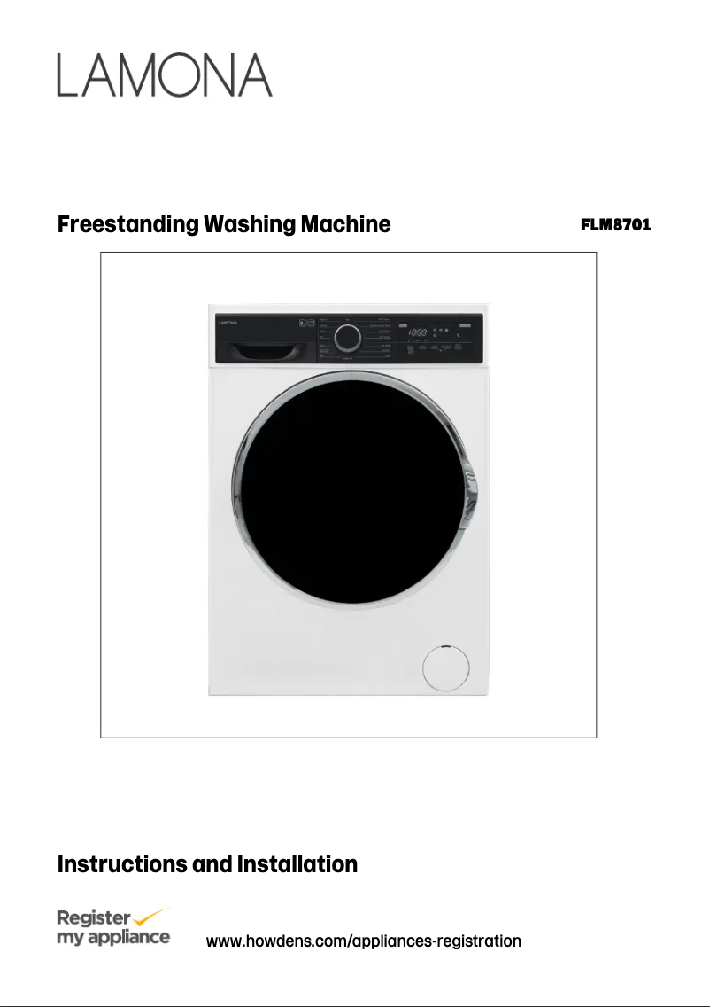 Page n°1 - Manuel utilisateur Lamona FLM8701