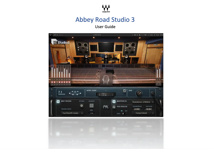 Page n°1 - Manuel utilisateur Waves Abbey Road Studio 3