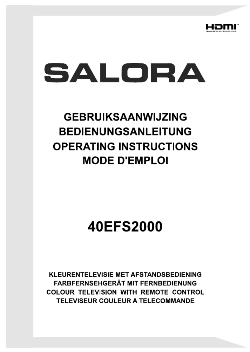 Page n°1 - Manuel utilisateur Salora 40EFS2000