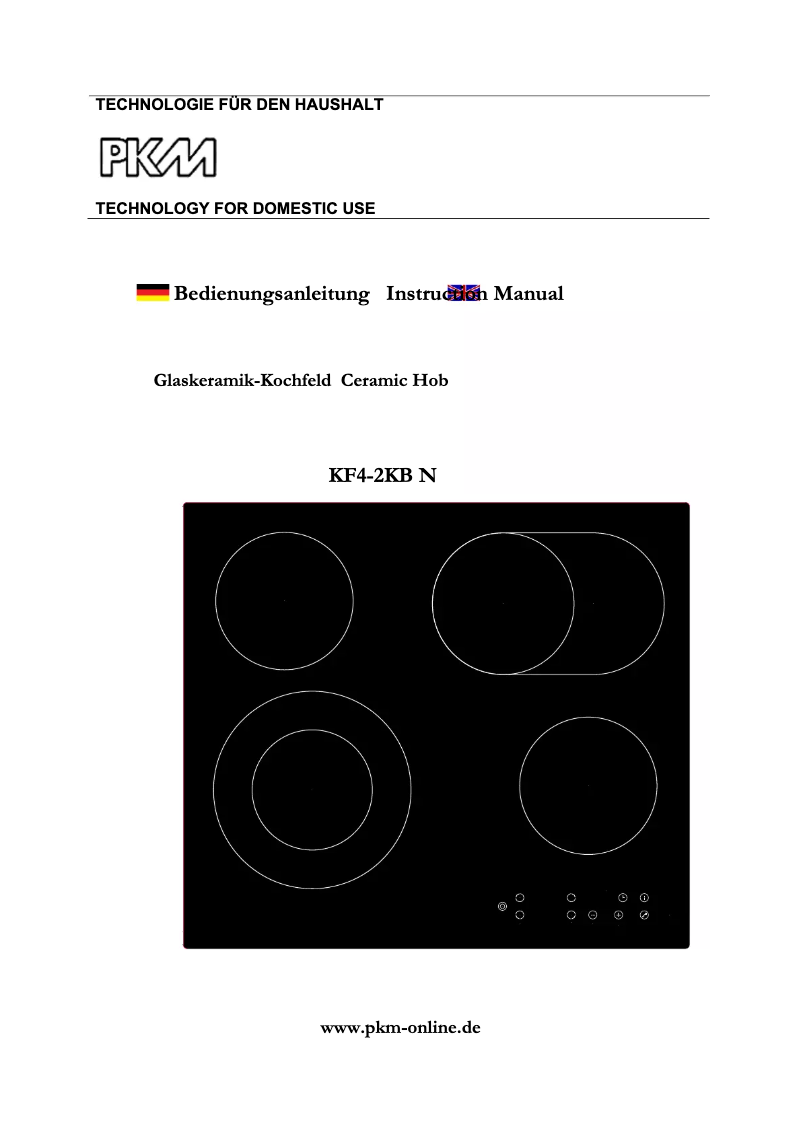 Page n°1 - Manuel utilisateur PKM KF4 2KB N
