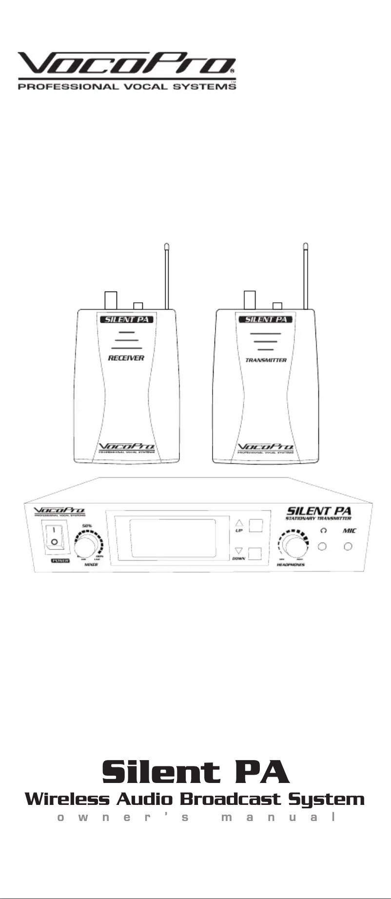 Page 1 de la notice Manuel utilisateur Vocopro Silent PA