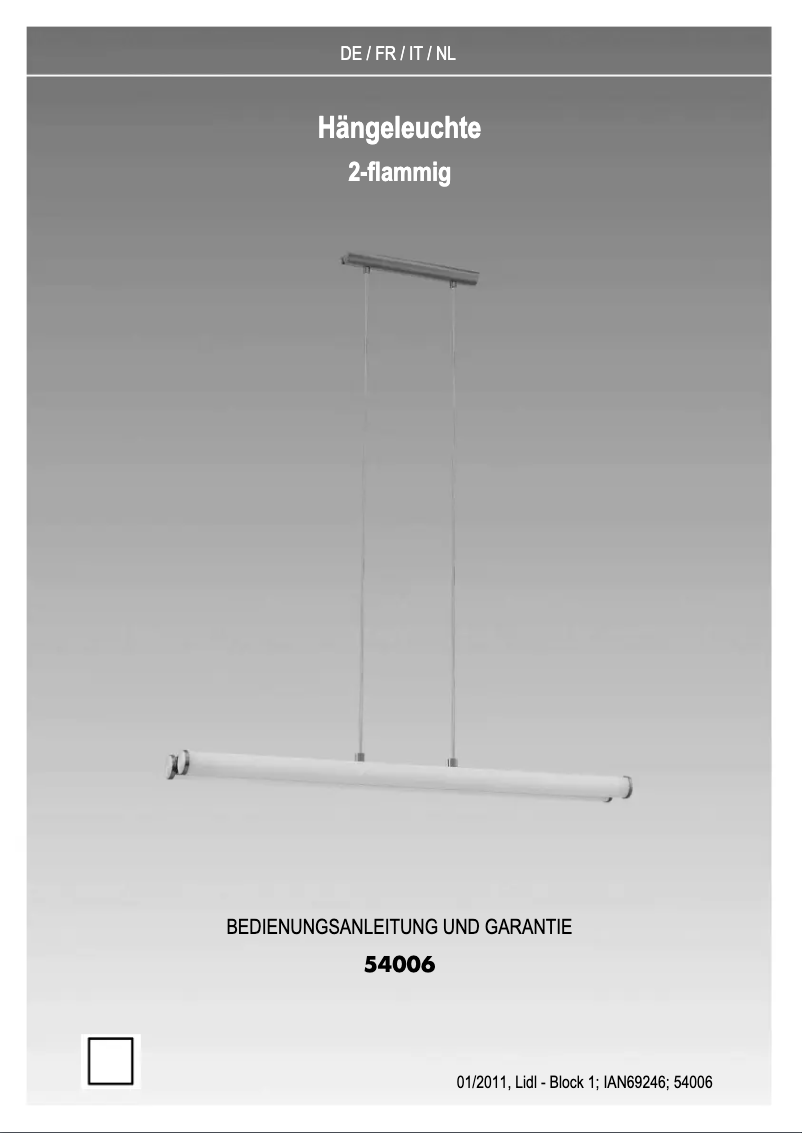 Image de la première page du manuel de l'appareil 54006