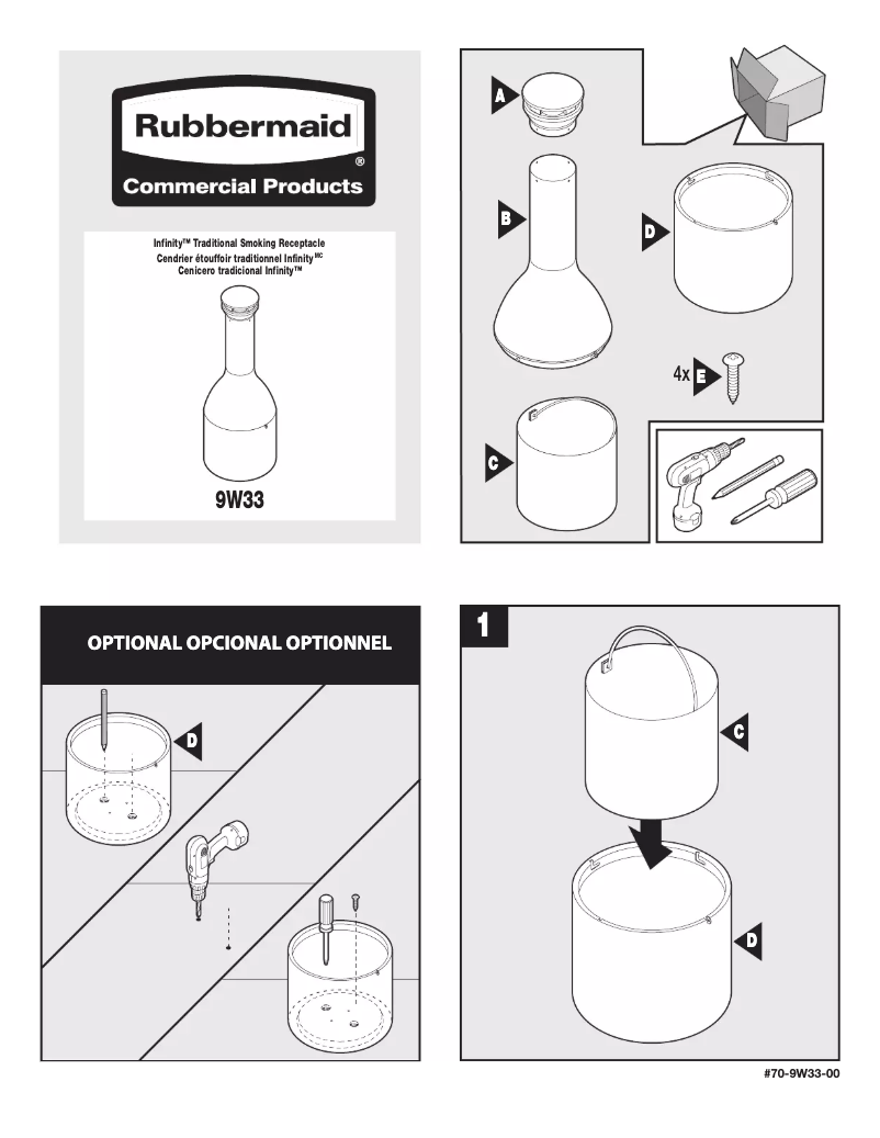 Image de la première page du manuel de l'appareil Infinity 9W33