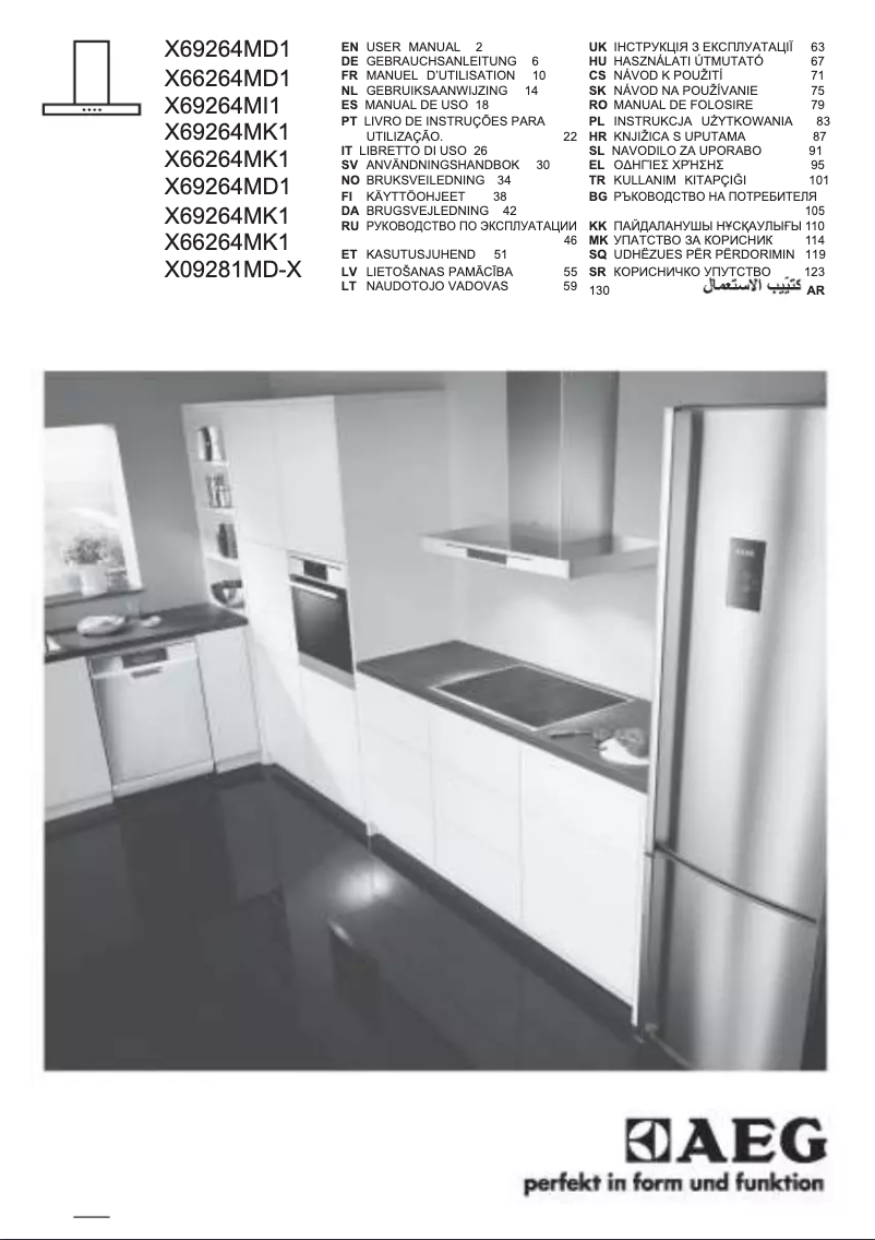 Página 1 del manual Manual de usuario AEG X69264MD1