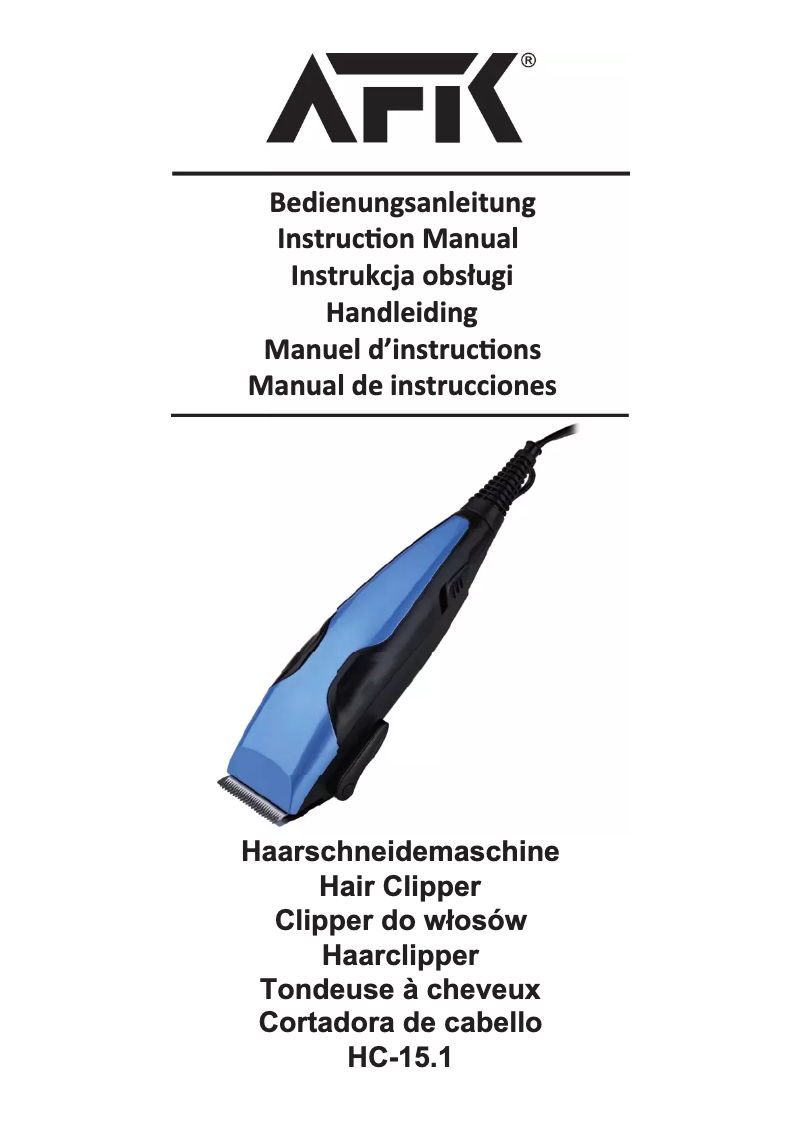 Imagen de la primera página del manual del dispositivo HC-15.1