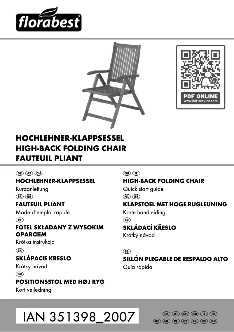 Página 1 del manual Manual de usuario Florabest IAN 351398