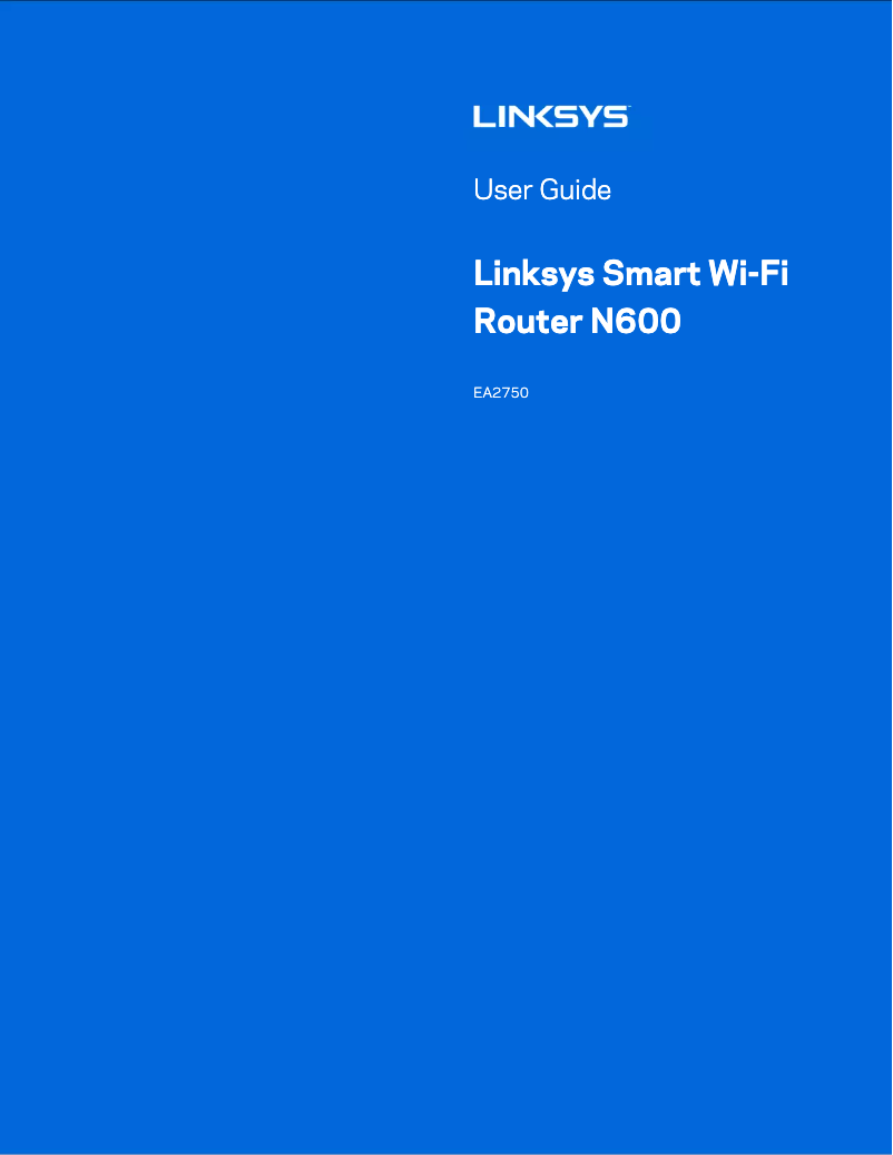 Página 1 del manual Manual de usuario Linksys EA2750