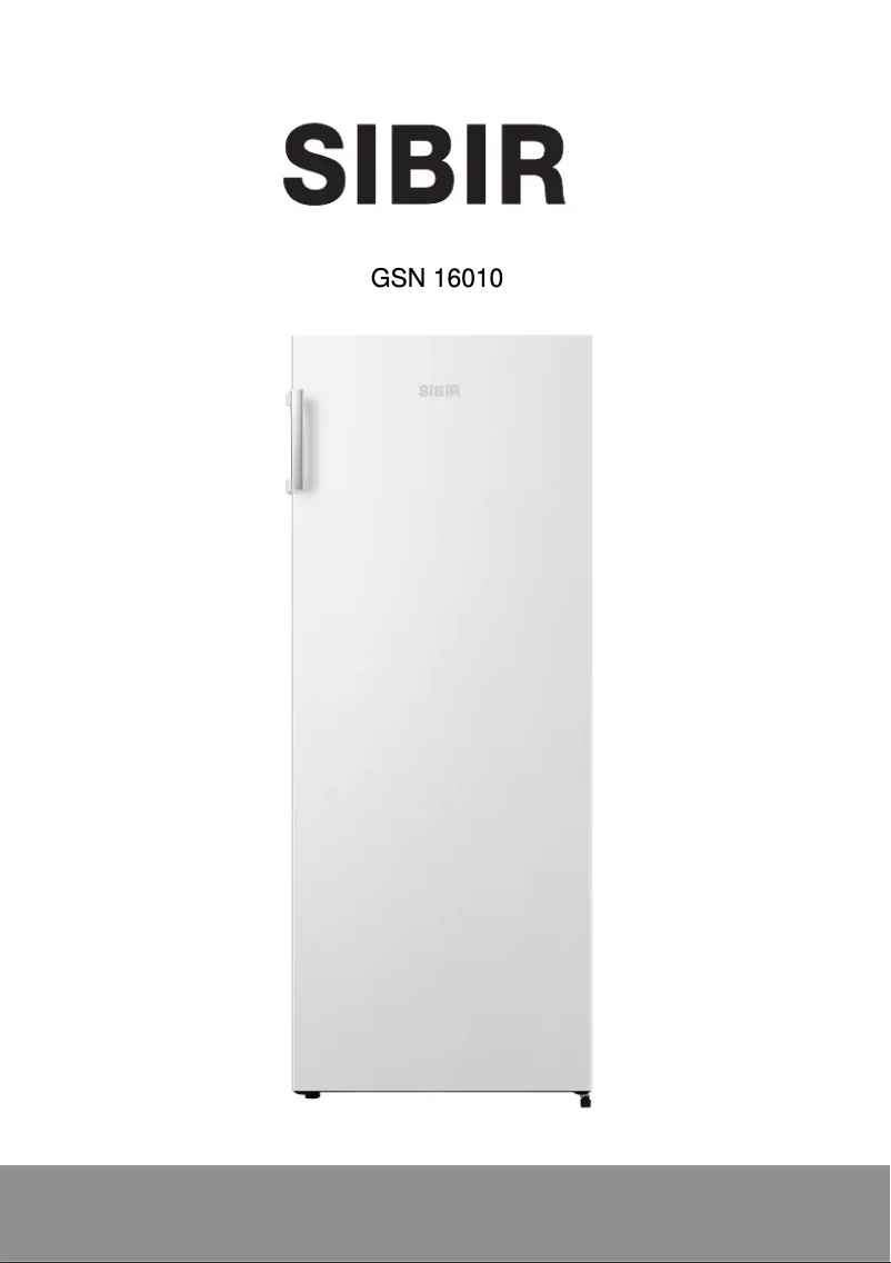 Page 1 de la notice Manuel utilisateur SIBIR GSN 16010