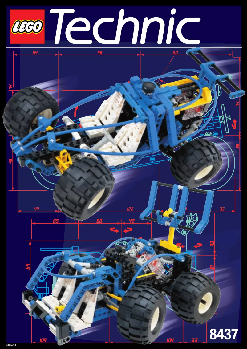 Page n°1 - Manuel utilisateur Lego Technic 8437