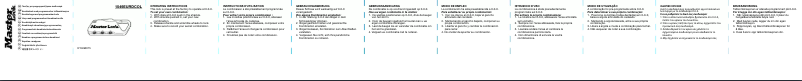Page n°1 - Manuel utilisateur Master Lock 1549EURDCOL