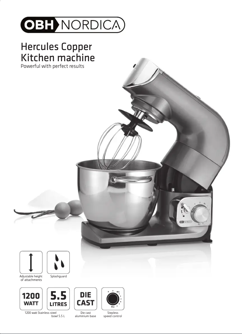 Page n°1 - Manuel utilisateur OBH Nordica 6693 Herculas