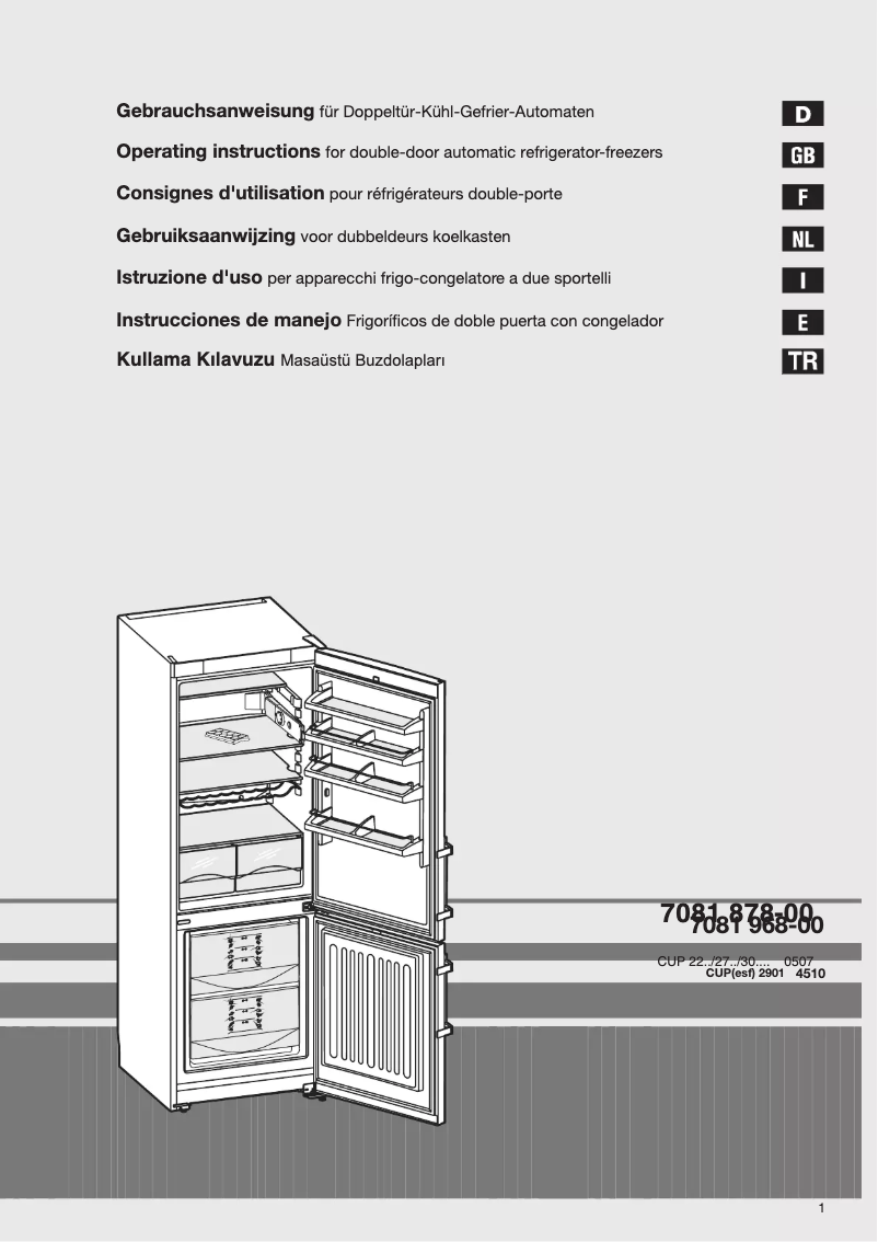 Page n°1 - Manuel utilisateur Liebherr CUP2901