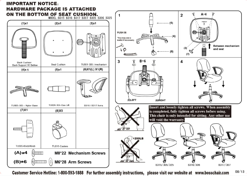 Page n°1 - Manuel utilisateur Boss B306